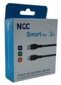 USB cable NCC Woven "USB-C to Lightning" (27W) 2m black
