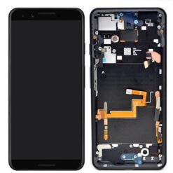 LCD Touchscreen (excl. Adhesive Tape) - Just Black, Google Pixel 3 - Original (varuosa)