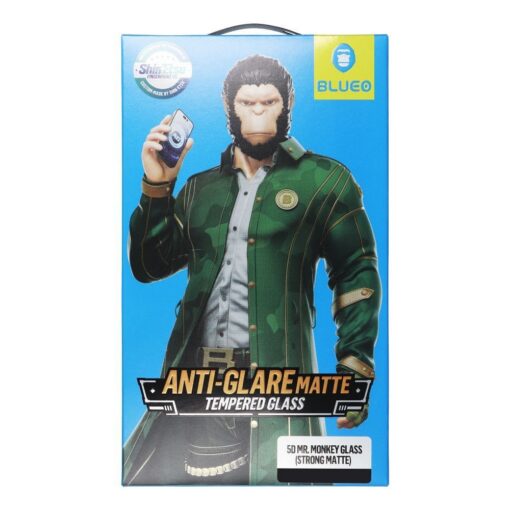 LCD kaitsev karastatud klaas 5D Mr. Monkey Glass (Strong Matte) Apple iPhone 13 Pro Max/14 Plus must - Image 2