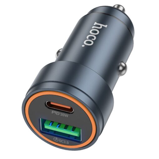 Autolaadija Hoco Z57A 30W USB-C/USB-A hall - Image 2