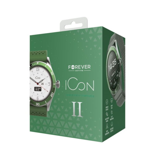 Forever Smartwatch  AMOLED ICON v2 AW-110 green - Image 10