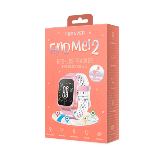 Forever Smartwatch GPS Kids Find Me 2 KW-210 pink - Image 4