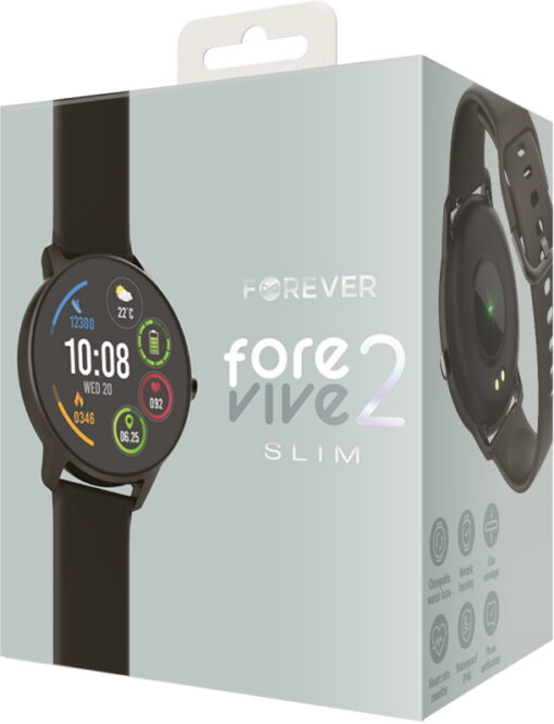 Forever Smartwatch ForeVive 2 Slim SB-325 black - Image 10