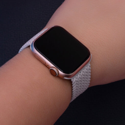 Elastic band S for Apple Watch 42/44/45 mm length 145 mm light gray - Image 5