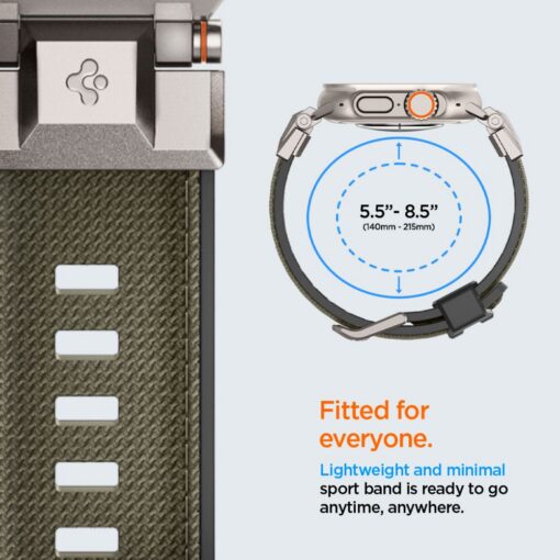 Spigen DuraPro Armor for Apple Watch 6 / 7 / 8 / 9 / 10 / SE / Ultra 1 / 2 (44 / 45 / 46 / 49mm) Military Green - Image 10
