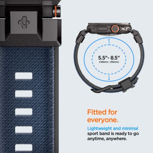 Spigen DuraPro Armor for Apple Watch 6 / 7 / 8 / 9 / 10 / SE / Ultra 1 / 2 (44 / 45 / 46 / 49mm) Navy Blue - Image 10