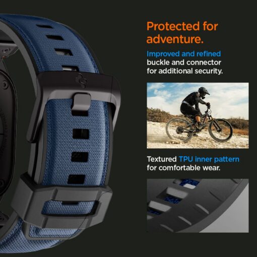 Spigen DuraPro Armor for Apple Watch 6 / 7 / 8 / 9 / 10 / SE / Ultra 1 / 2 (44 / 45 / 46 / 49mm) Navy Blue - Image 12