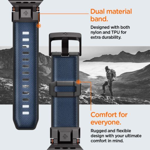 Spigen DuraPro Armor for Apple Watch 6 / 7 / 8 / 9 / 10 / SE / Ultra 1 / 2 (44 / 45 / 46 / 49mm) Navy Blue - Image 14