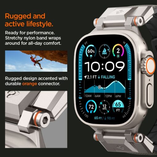 Spigen DuraPro Armor for Apple Watch 6 / 7 / 8 / 9 / 10 / SE / Ultra 1 / 2 (44 / 45 / 46 / 49mm) Gray - Image 11