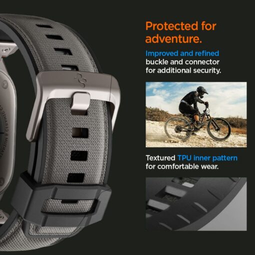 Spigen DuraPro Armor for Apple Watch 6 / 7 / 8 / 9 / 10 / SE / Ultra 1 / 2 (44 / 45 / 46 / 49mm) Gray - Image 12