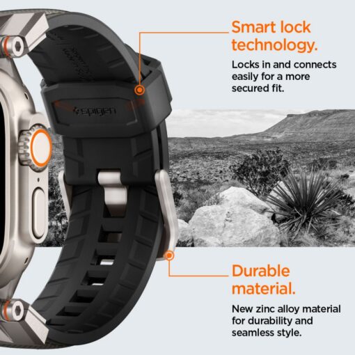 Spigen DuraPro Armor for Apple Watch 6 / 7 / 8 / 9 / 10 / SE / Ultra 1 / 2 (44 / 45 / 46 / 49mm) Gray - Image 13