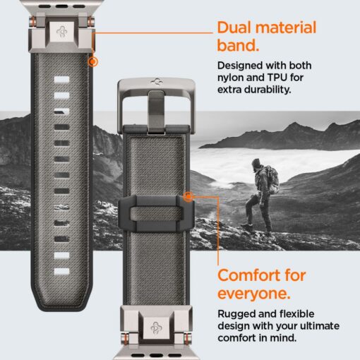 Spigen DuraPro Armor for Apple Watch 6 / 7 / 8 / 9 / 10 / SE / Ultra 1 / 2 (44 / 45 / 46 / 49mm) Gray - Image 14