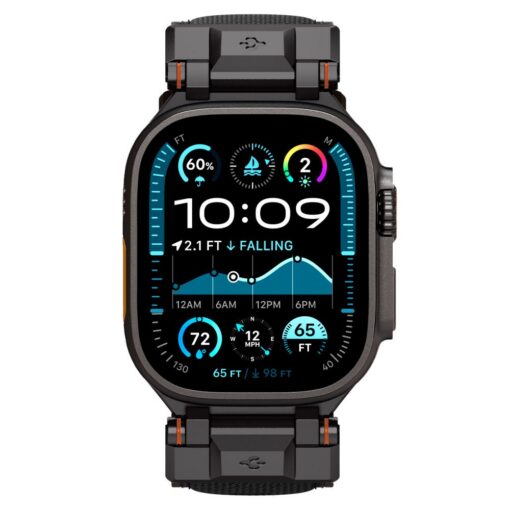 Spigen DuraPro Armor for Apple Watch 6 / 7 / 8 / 9 / 10 / SE / Ultra 1 / 2 (44 / 45 / 46 / 49mm) Black - Image 9