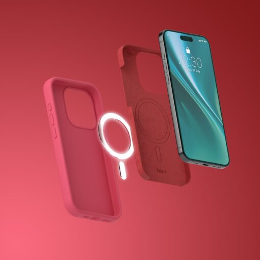Etteri Silicone Mag case for iPhone 12 / 12 Pro 6,1" raspberry - Image 19
