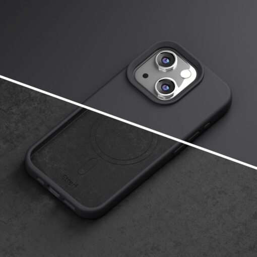 Etteri Silicone Mag case for iPhone 13 6,1" black - Image 17