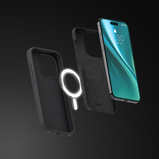 Etteri Silicone Mag case for iPhone 13 6,1" black - Image 19