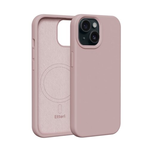 Etteri Silicone Mag case for iPhone 13 6,1" light pink - Image 11