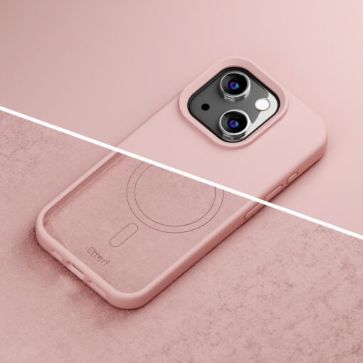 Etteri Silicone Mag case for iPhone 13 6,1" light pink - Image 17