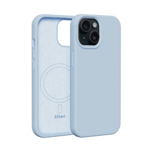 Etteri Silicone Mag case for iPhone 14 6,1" light blue - Image 11