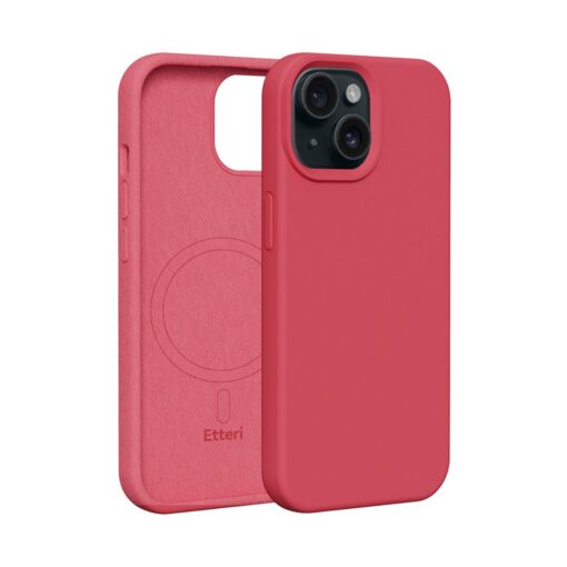 Etteri Silicone Mag case for iPhone 14 6,1" raspberry - Image 11
