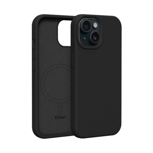Etteri Silicone Mag case for iPhone 15 6,1" black - Image 11