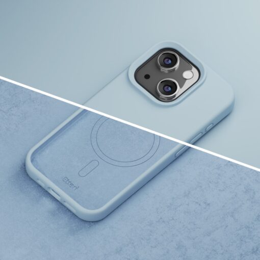 Etteri Silicone Mag case for iPhone 15 6,1" light blue - Image 17
