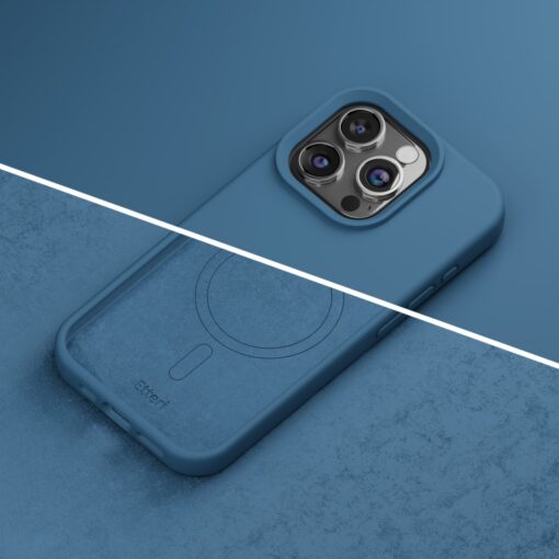 Etteri Silicone Mag case for iPhone 15 Pro 6,1" dark blue - Image 17