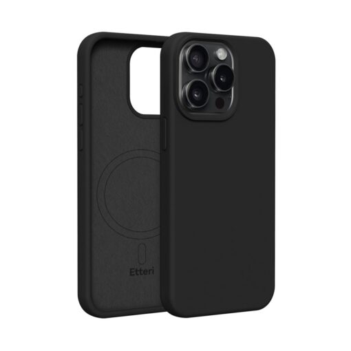 Etteri Silicone Mag case for iPhone 15 Pro 6,1" black - Image 11