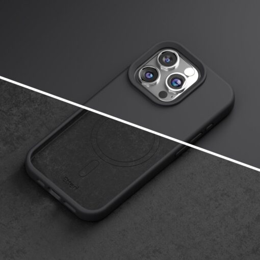 Etteri Silicone Mag case for iPhone 15 Pro 6,1" black - Image 17
