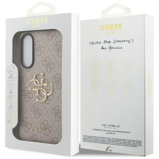 Guess case for Samsung Galaxy S25 Edge GUESS HC 4G PU big logo pink - Image 8