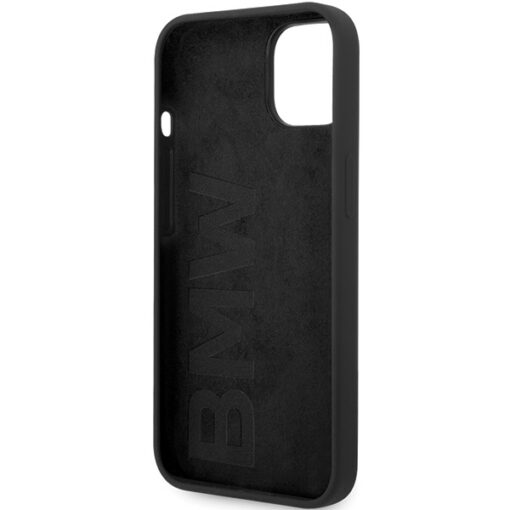 BMW case for iPhone 14 6,1" BMHMP14SSILBK2 black HC Magsafe Silicone Metal Logo + UV - Image 7
