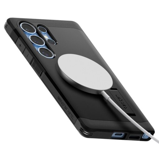 Spigen Tough Armor MagSafe case for Samsung Galaxy S25 Ultra Black - Image 8