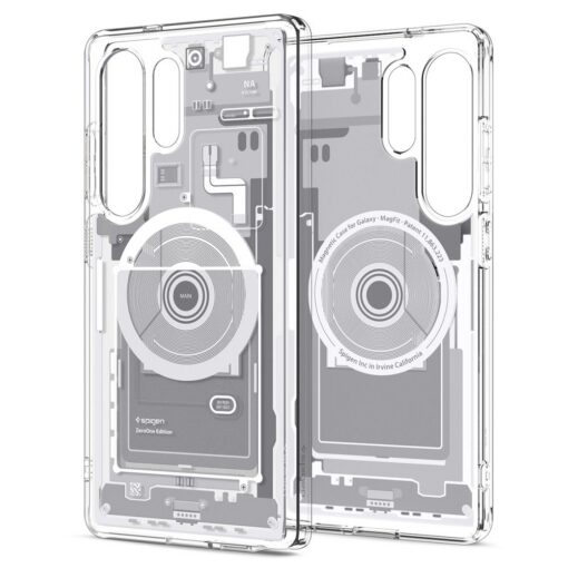 Spigen Ultra Hybrid Mag MagSafe case for Samsung Galaxy S25 Ultra Zero One White - Image 2