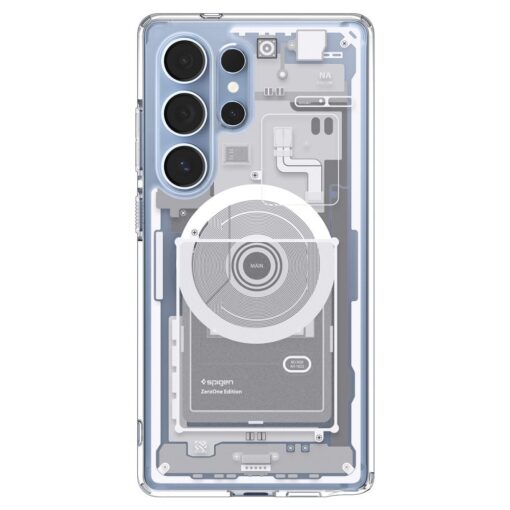 Spigen Ultra Hybrid Mag MagSafe case for Samsung Galaxy S25 Ultra Zero One White - Image 3