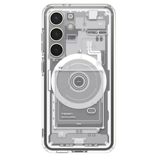 Spigen Ultra Hybrid Mag MagSafe case for Samsung Galaxy S25 Zero One White - Image 2