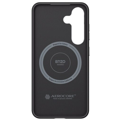 Samsung Enzo Aramid Case for Samsung Galaxy S25 Black-Silver - Image 2