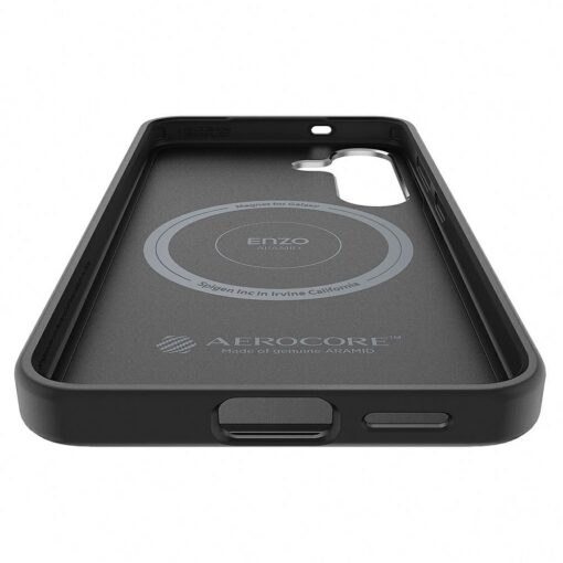 Samsung Enzo Aramid Case for Samsung Galaxy S25 Black-Silver - Image 6