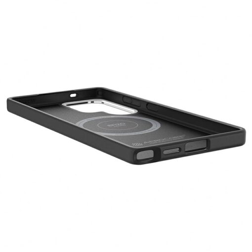 Samsung Enzo Aramid Case for Samsung Galaxy S25 Ultra Black-Silver - Image 6