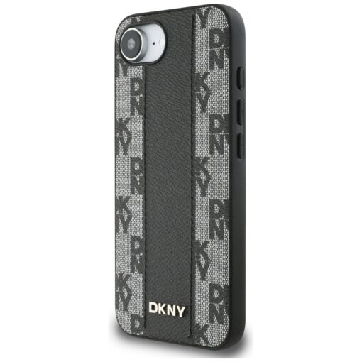 Guess HC MagSafe PU Checkered Pattern case for iPhone 16e Black - Image 2