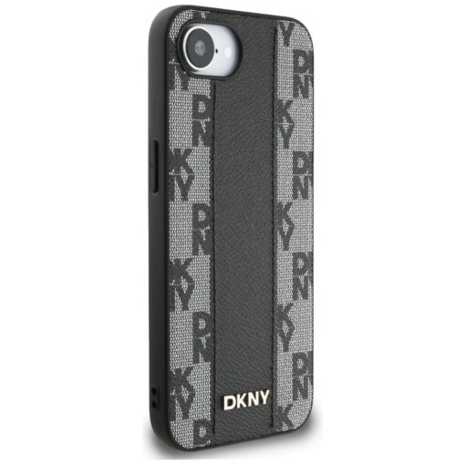 Guess HC MagSafe PU Checkered Pattern case for iPhone 16e Black - Image 4