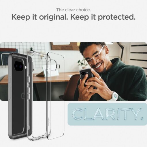 Spigen Ultra Hybrid case for Google Pixel 9a Crystal Clear - Image 10
