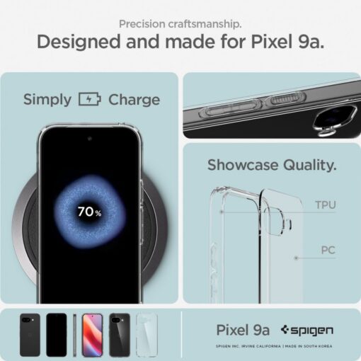 Spigen Ultra Hybrid case for Google Pixel 9a Crystal Clear - Image 14