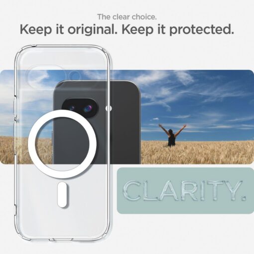 Spigen Ultra Hybrid Mag MagSafe Case for Google Pixel 9a Clear/White - Image 10