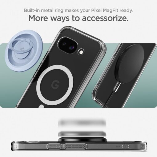 Spigen Ultra Hybrid Mag MagSafe Case for Google Pixel 9a Clear/White - Image 11