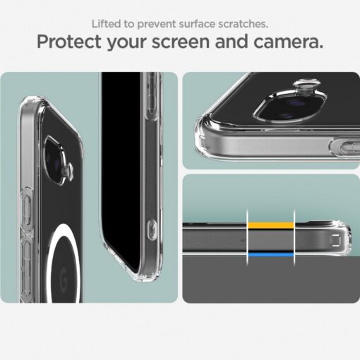 Spigen Ultra Hybrid Mag MagSafe Case for Google Pixel 9a Clear/White - Image 12