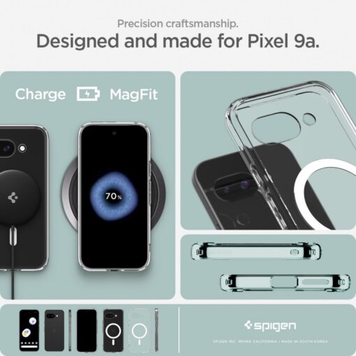 Spigen Ultra Hybrid Mag MagSafe Case for Google Pixel 9a Clear/White - Image 14