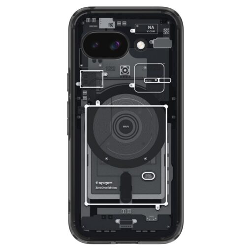 Spigen Ultra Hybrid Mag MagSafe Case for Google Pixel 9a Zero One Black - Image 2