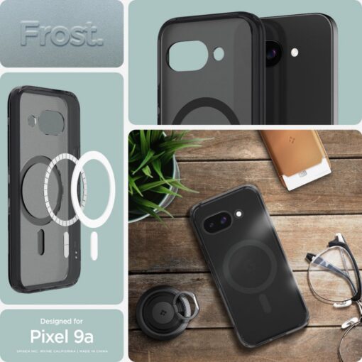 Spigen Ultra Hybrid Mag MagSafe Case for Google Pixel 9a Frost Black - Image 9