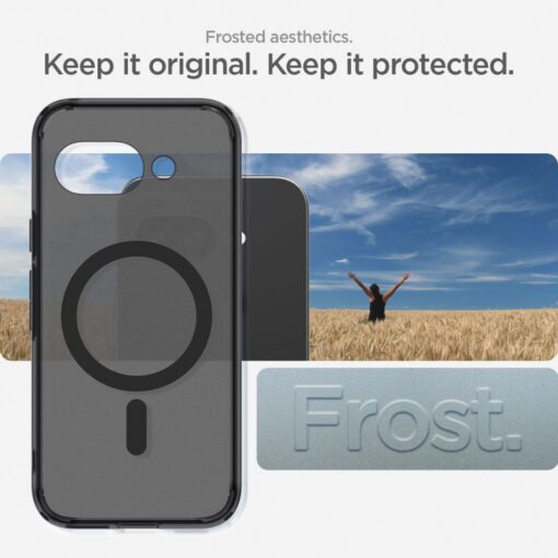 Spigen Ultra Hybrid Mag MagSafe Case for Google Pixel 9a Frost Black - Image 10