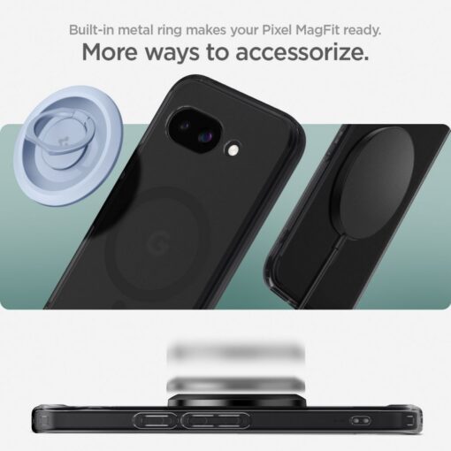 Spigen Ultra Hybrid Mag MagSafe Case for Google Pixel 9a Frost Black - Image 11